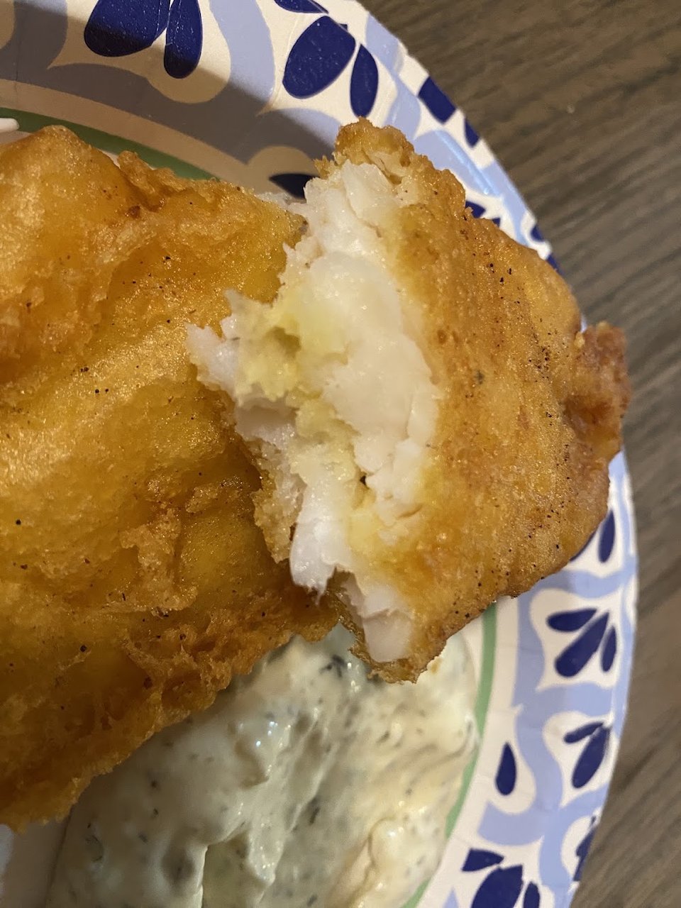 Fried seafood selections listed on a simple counter menu.